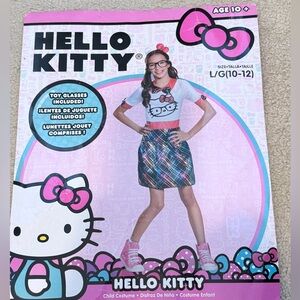 Hello Kitty Plaid Skirt Outfit with Pink Accents
